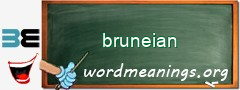 WordMeaning blackboard for bruneian